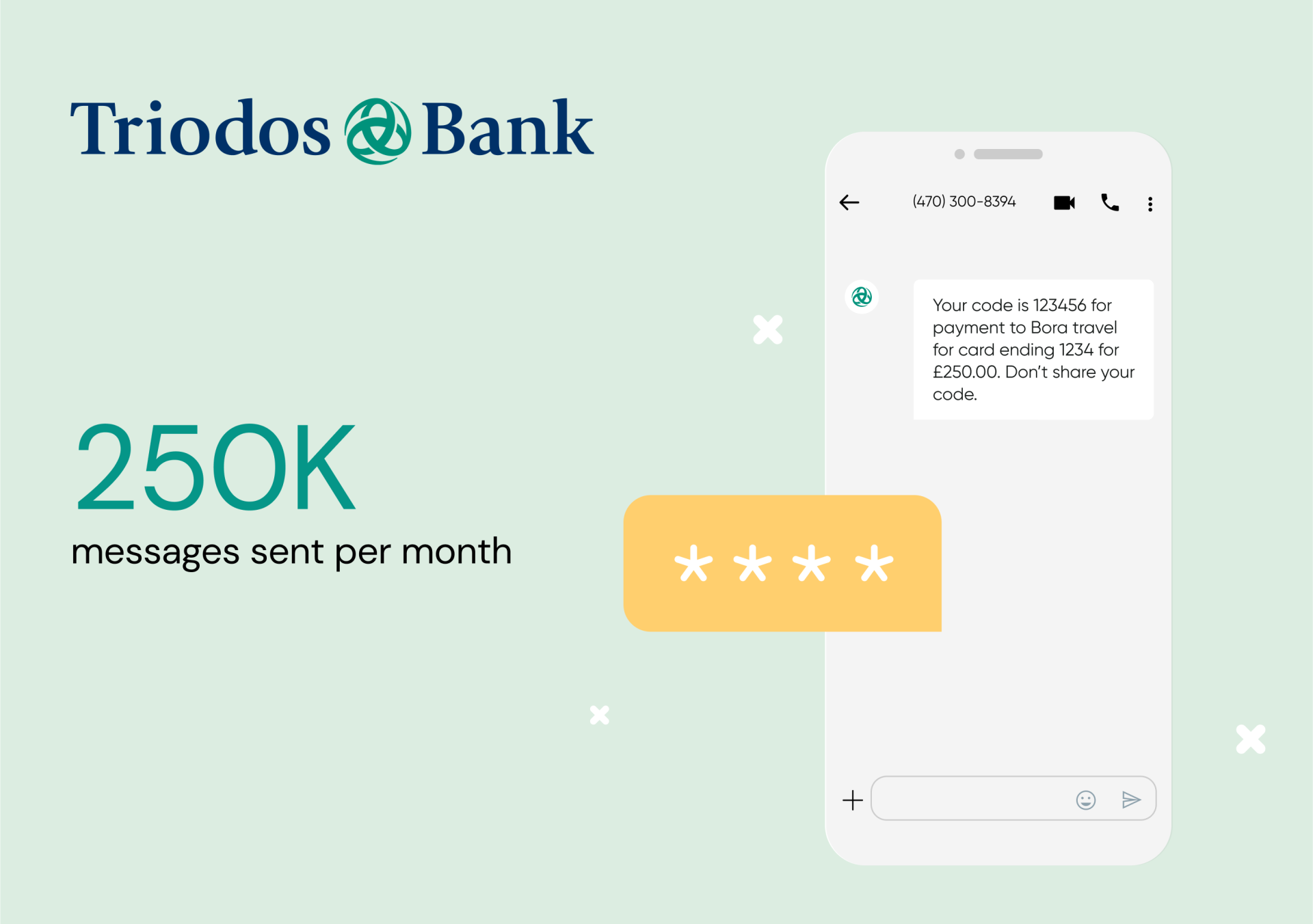 Triodos Bank’s banking one-time password