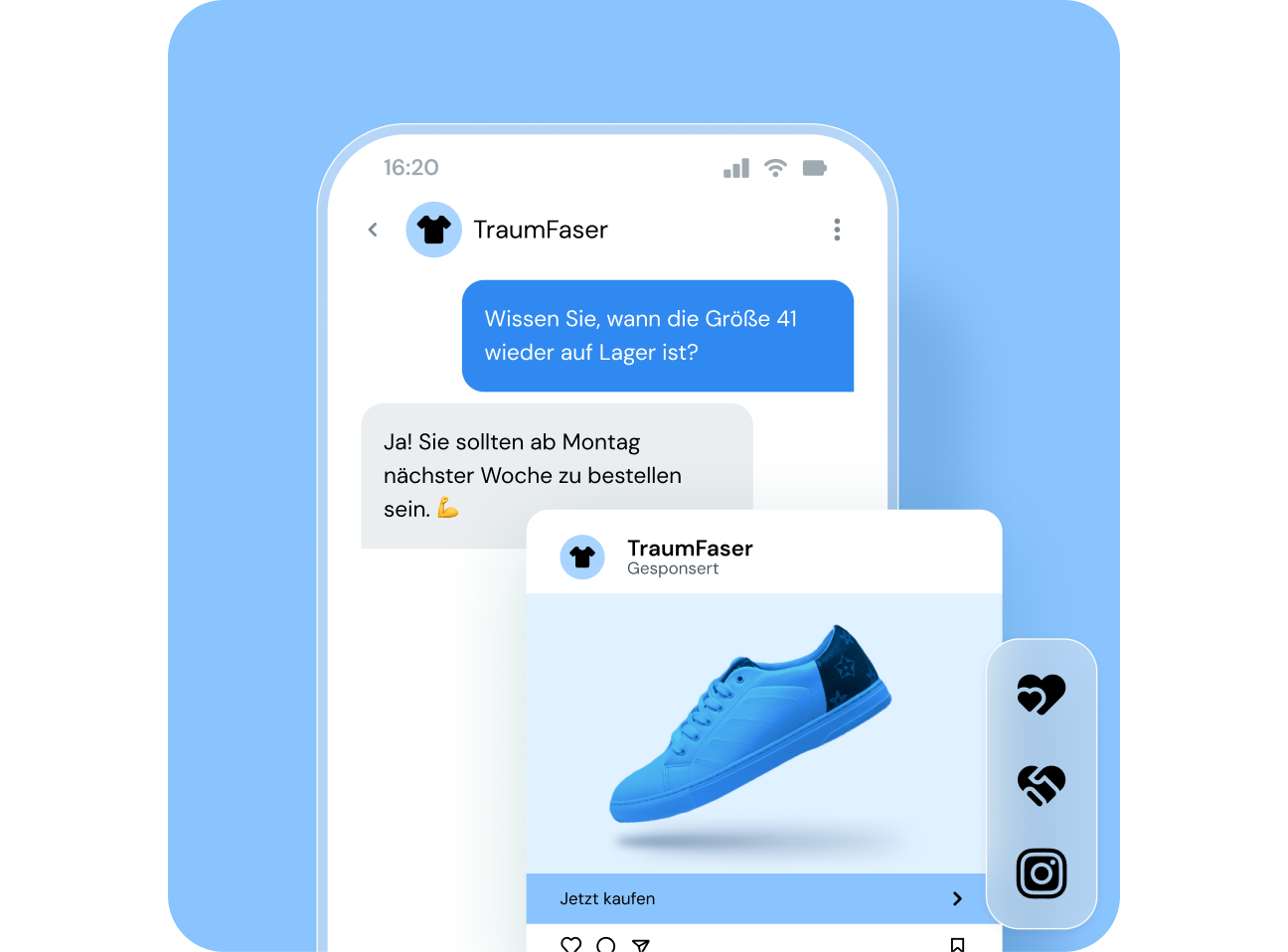 Image for Seien Sie dort, wo Ihre Kunden sind. Starten Sie einen Dialog