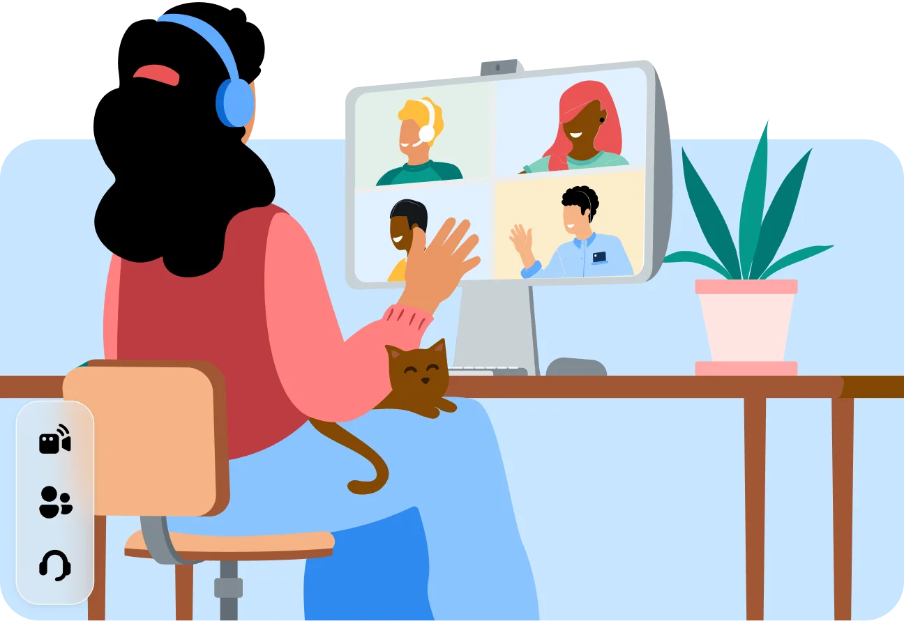 Image for Cloud calling on a quality voice network