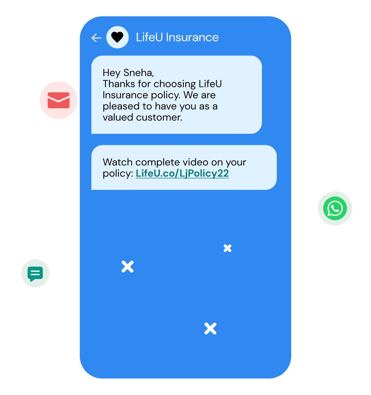 Image for Personalized video summarizing customer’s insurance coverage, claims history, and premium payments